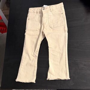 Zara Kids Cream Casual Bottoms